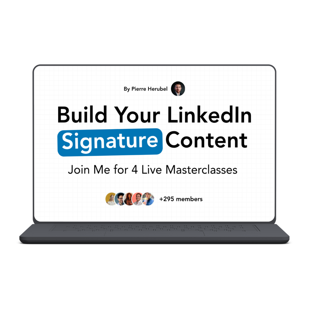 LinkedIn Signature Content  Pierre Herubel (2026 June)